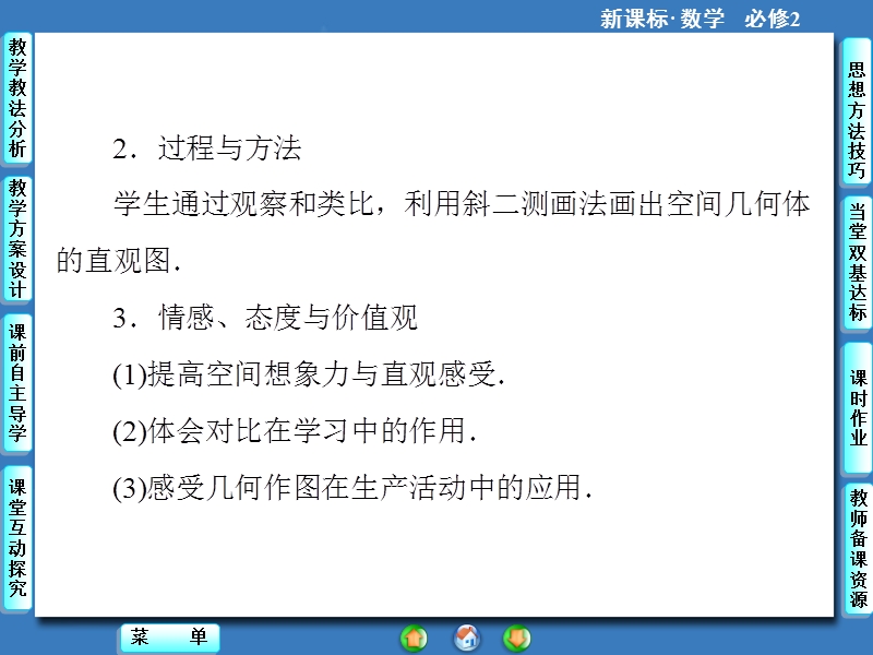 【课堂新坐标，同步教学参考】高中人教版  数学课件（新课标）必修二 第1章-1.2.3.ppt_第2页