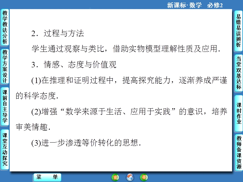 【课堂新坐标，同步教学参考】高中人教版  数学课件（新课标）必修二 第2章-2.2（3+4）.ppt_第2页
