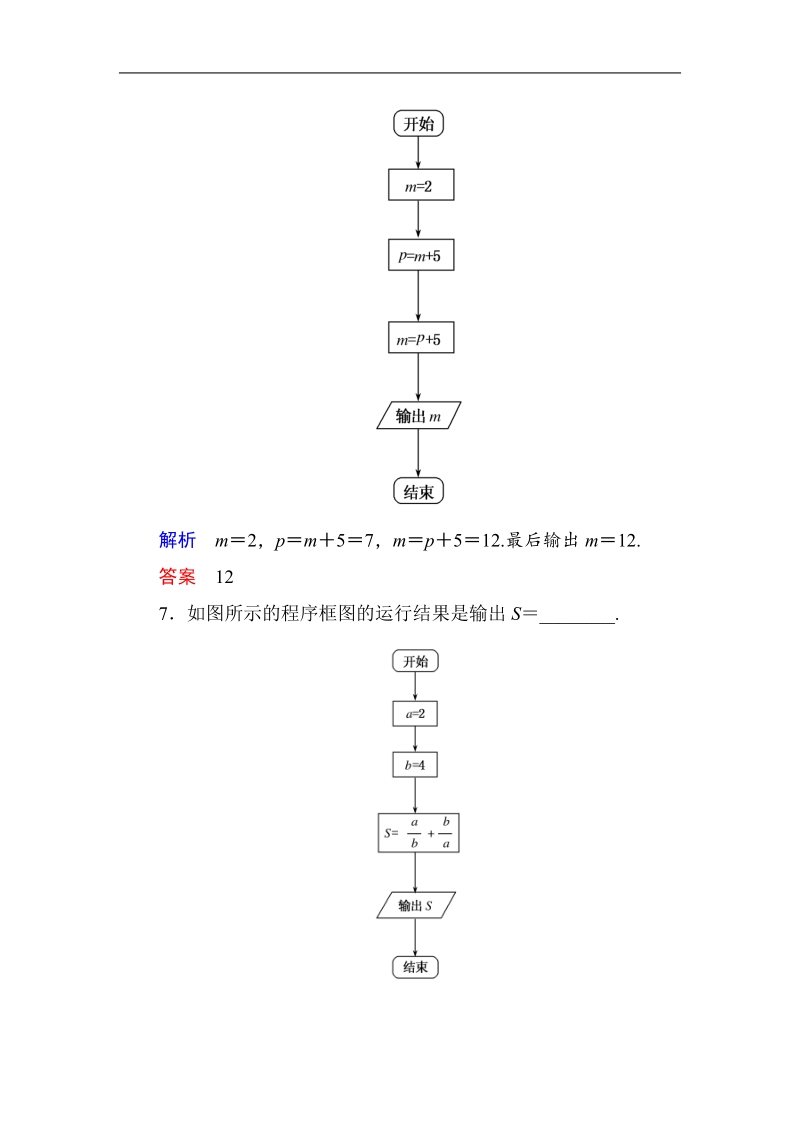 【名师一号】（新课标版）高一数学必修3习题：双基限时练2.doc_第3页