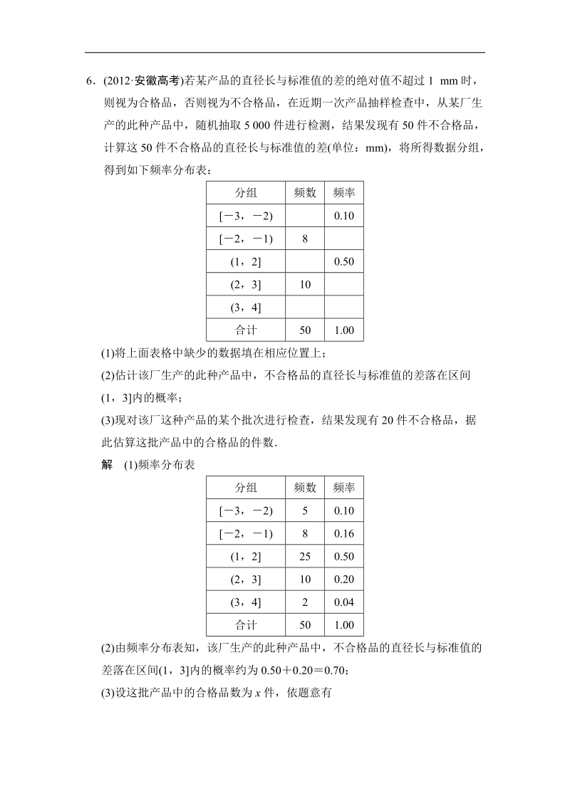 高中数学（人教a版）必修三活页规范训练 3章高考真题.doc_第3页