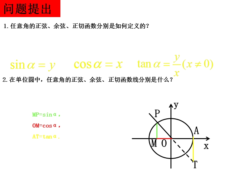 重庆市高中数学新人教a版必修四课件：1.2.2同角三角函数的基本关系 .ppt_第2页