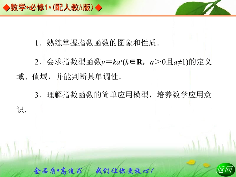 【金版学案】高中数学必修一（人教a版）：2.1.4  同步辅导与检测课件.ppt_第3页