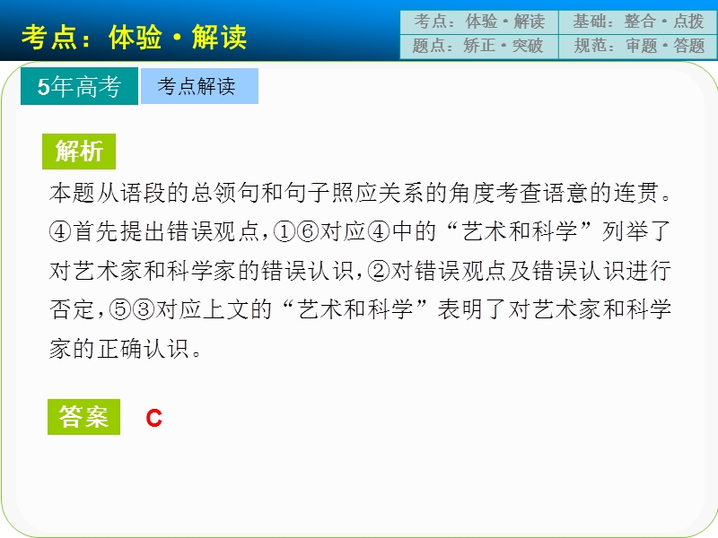 高考语文一轮复习精选好题汇编附解析 语言表达简明，连贯，得体，准确，鲜明，生动  高频考点二.ppt_第3页