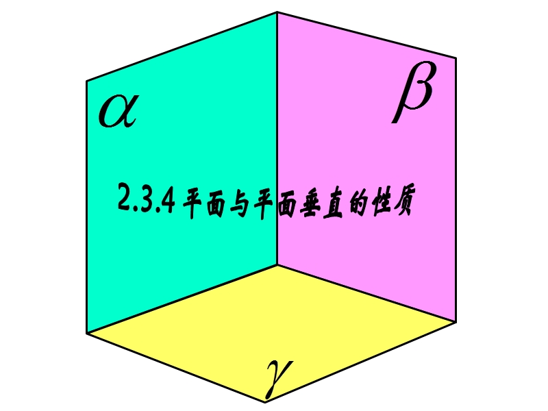 湖南省茶陵县人教a版高中数学必修二：2.3.4修改-平面与平面垂直的性质定理 课件.ppt_第1页