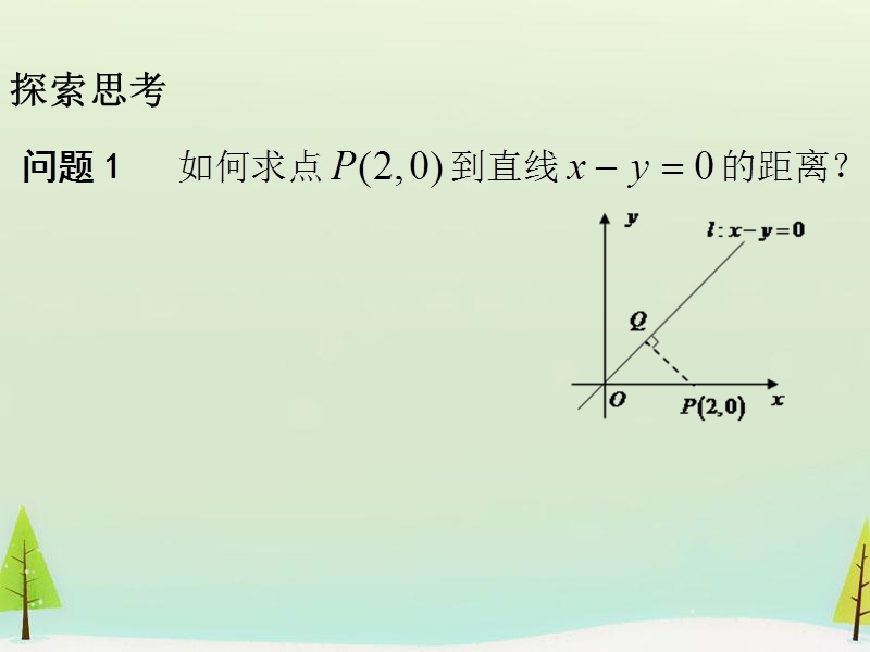 高中数学人教a版必修二：3.3.3《点到直线的距离（2）》ppt课件.ppt_第3页