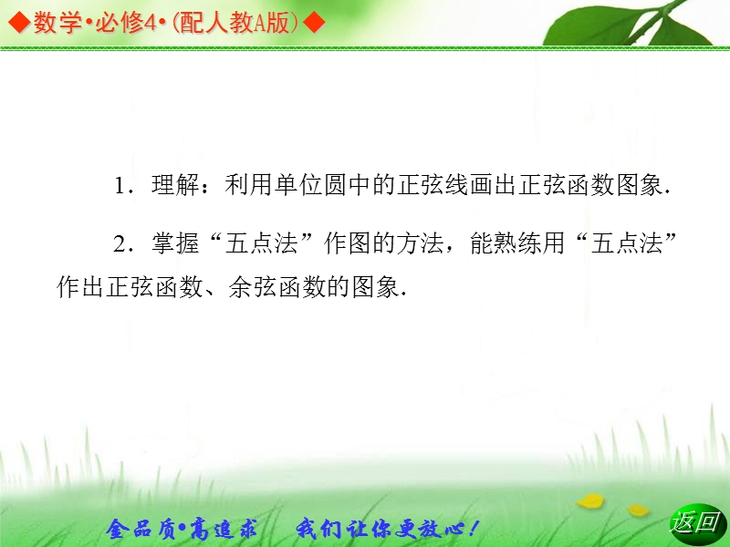 高中数学人教a版必修四同步课件：1.4.1正弦函数、余弦函数的图象.ppt_第3页