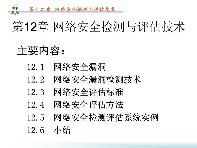 第12章-网络安全检测与评估技术ppt(0611).ppt_第1页