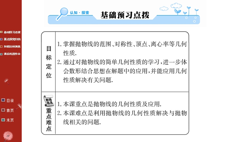 【学案】2016年秋高中数学人教a版选修1-1课件：第二章 圆锥曲线与方程2.3.2 第1课时.ppt_第2页