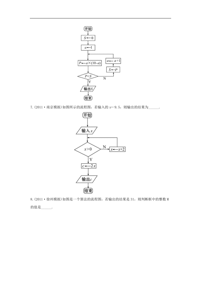 贵州省兴义一中高中届高考一轮复习课时作业9《算法初步》.doc_第3页