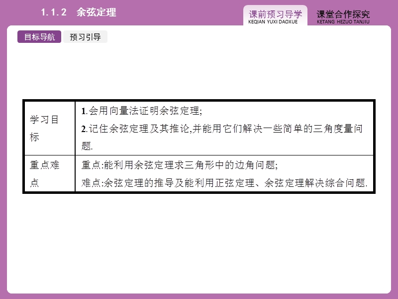 【志鸿优化设计-赢在课堂】（人教）2015高中数学必修5【精品课件】1.1正弦定理和余弦定理2.ppt_第2页