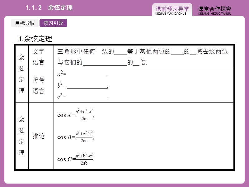 【志鸿优化设计-赢在课堂】（人教）2015高中数学必修5【精品课件】1.1正弦定理和余弦定理2.ppt_第3页