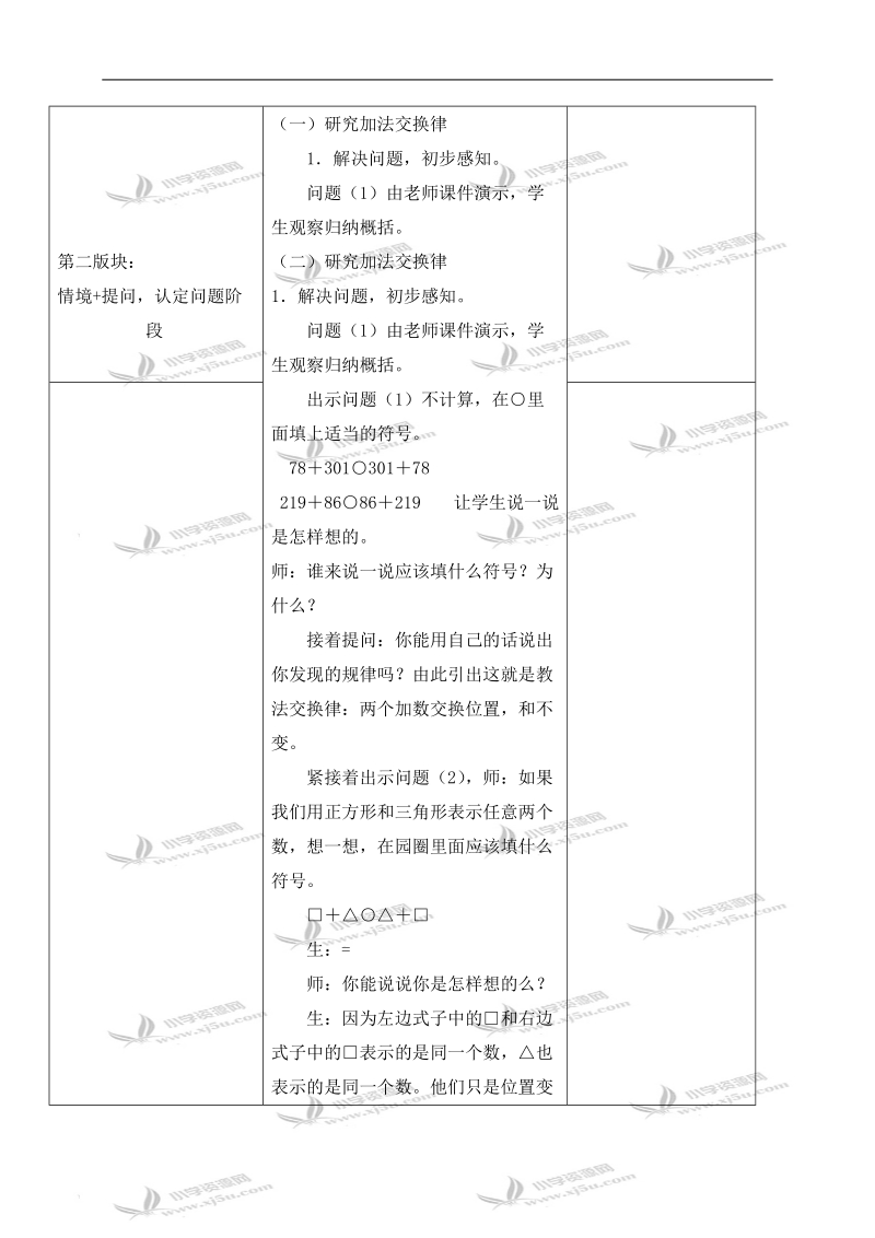 （冀教版）四年级数学下册教案 运算定律和公式.doc_第2页