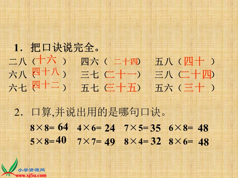 （人教新课标）二年级数学上册课件9的乘法口诀课件二.ppt_第2页