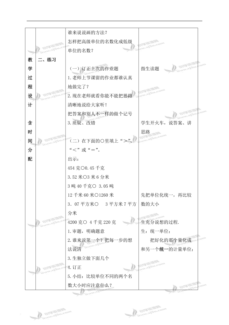 （北京版）四年级数学下册教案 复名数和小数.doc_第2页