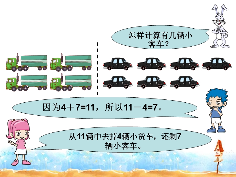 （冀教版）一年级数学下册课件 11减几 4.ppt_第3页