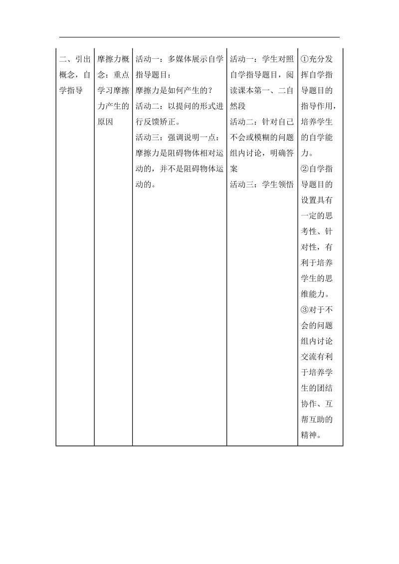 2018年八年级物理下册 第六章 第4节《摩擦力》教案 （新版）鲁教版.doc_第2页