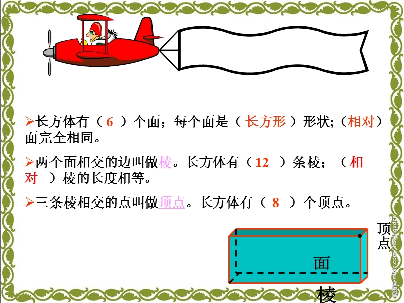 （冀教版）五年级数学课件 长方体和正方体的认识.ppt_第3页