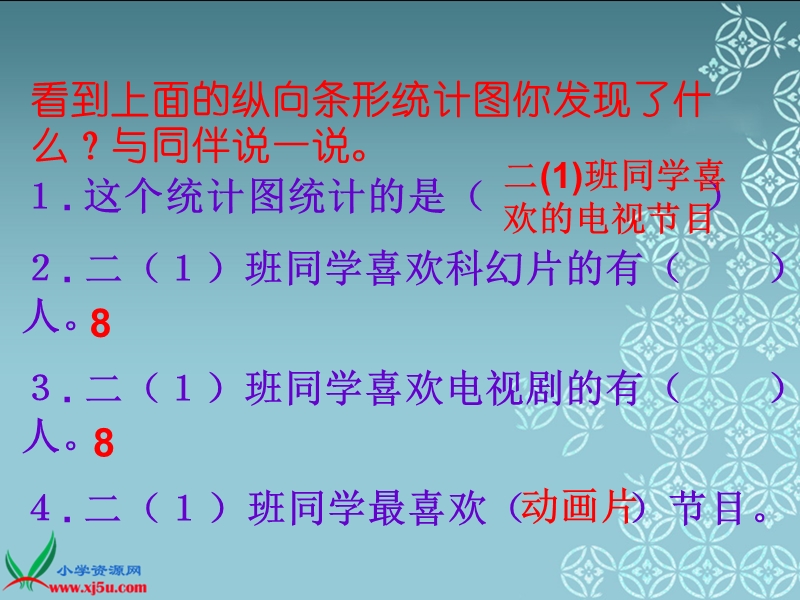 （北师大版）二年级数学下册课件 读统计图表2.ppt_第3页