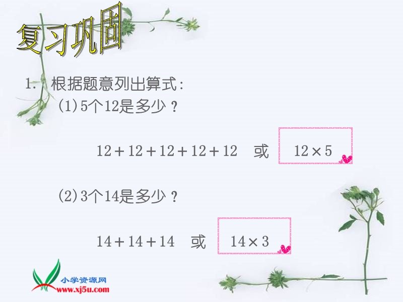 （人教版）六年级数学上册课件 分数乘整数 2.ppt_第2页