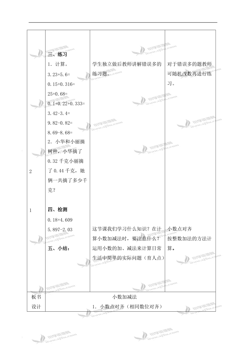 （北师大版）四年级数学下册教案 购物小票 3.doc_第3页