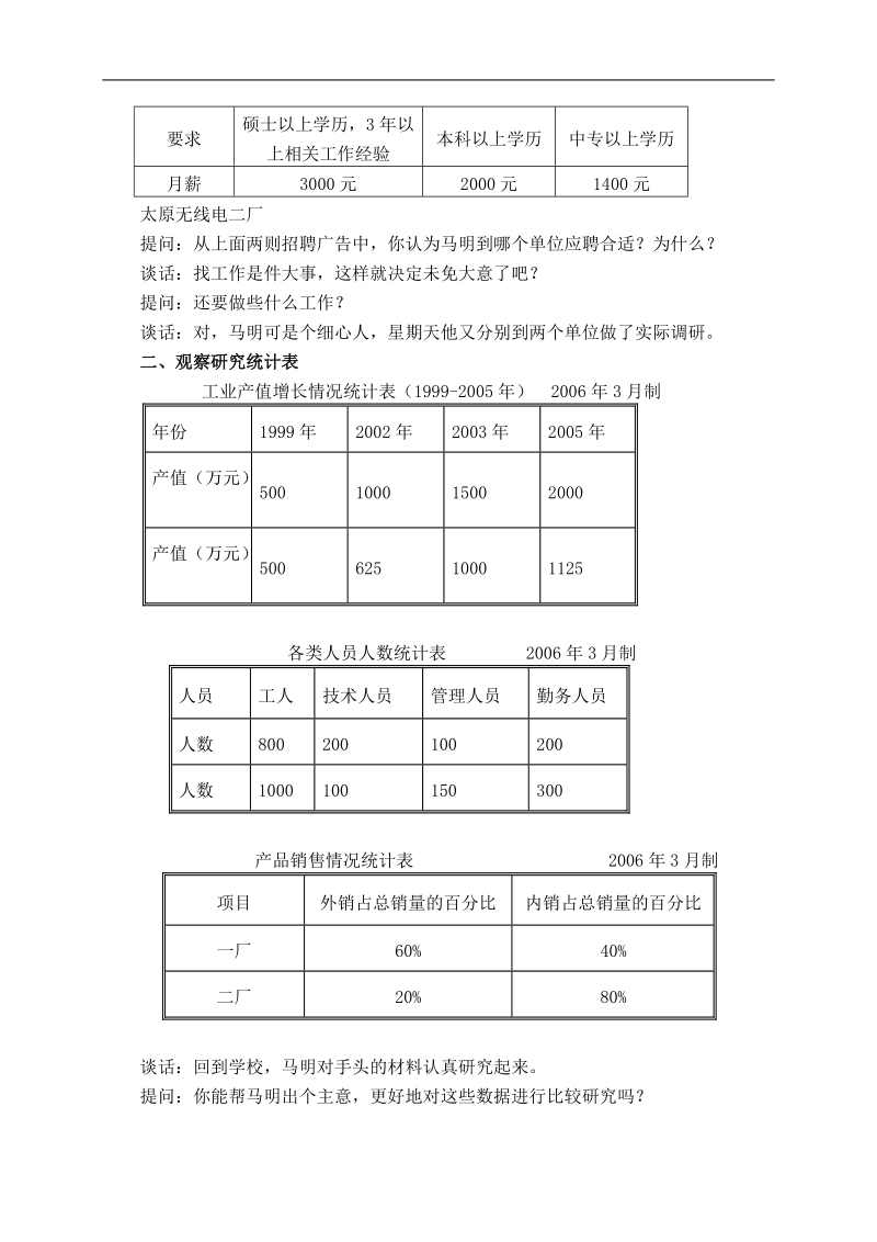 （人教版）六年级数学下册教案 统计图与统计表的复习.doc_第2页