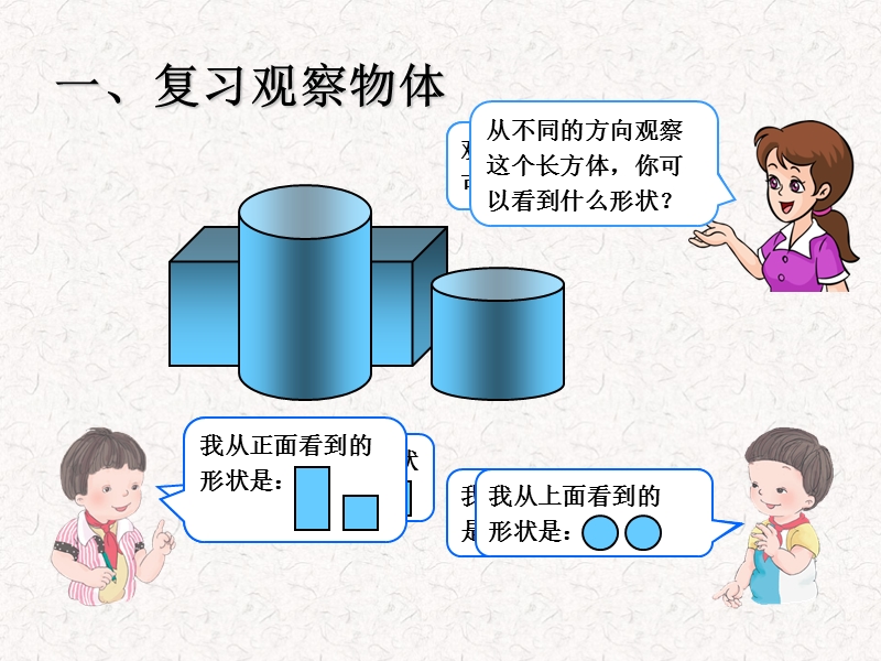 （人教标准版）二年级数学上册课件 总复习-观察物体.ppt_第3页