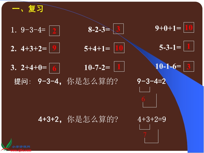 （沪教版）一年级数学上册课件 加减混合.ppt_第3页