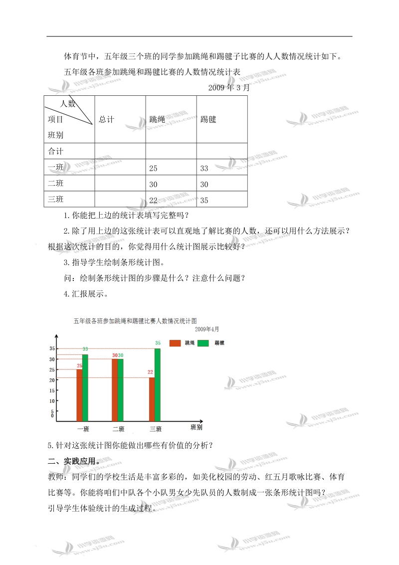 （北京版）五年级数学下册教案 综合运用（二）.doc_第2页