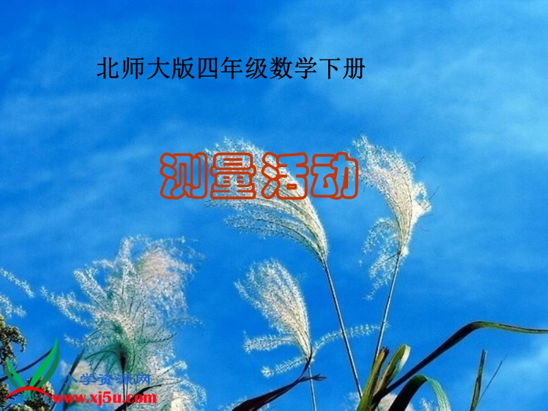 （北师大版）四年级数学下册课件 测量活动 5.ppt_第1页