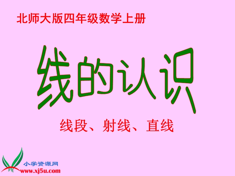 （北师大版）四年级数学上册课件 线的认识 4.ppt_第1页