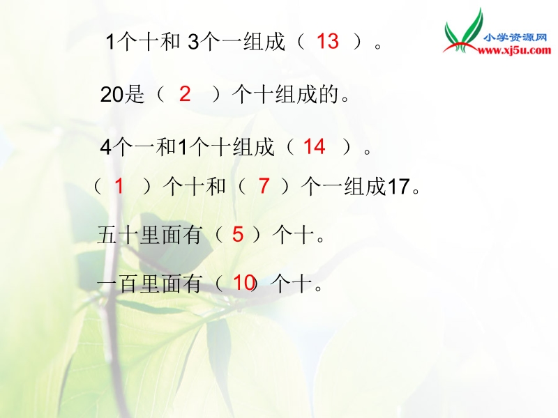 2016人教新课标（2014秋） 小学数学一下4.1《数的组成》ppt课件2.ppt_第2页