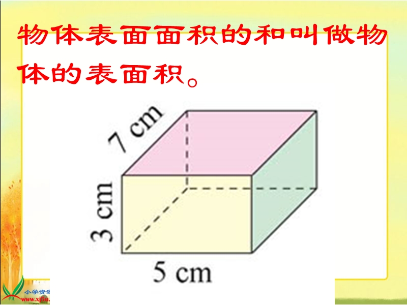 （北师大版）五年级数学下册课件 长方体的表面积 2.ppt_第3页