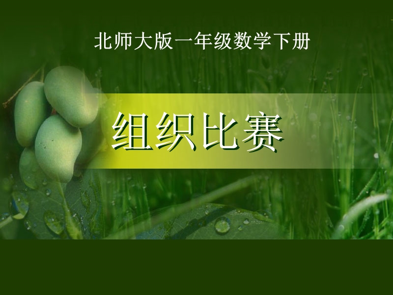 （北师大版）一年级数学课件 下册组织比赛.ppt_第1页