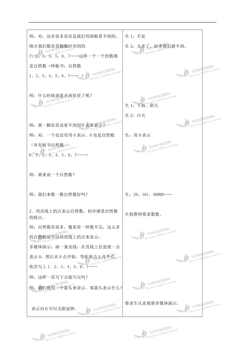 （冀教版）四年级数学上册教案 自然数.doc_第3页