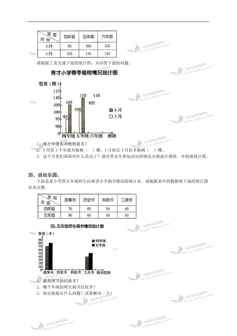 （冀教版）四年级数学下册第八单元测试题.doc_第2页