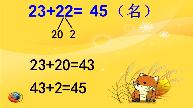 （冀教版）一年级数学下册课件 两位数加两位数(不进位).pptx_第2页