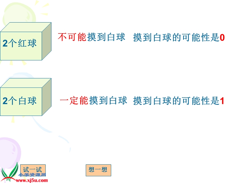 （北师大版）五年级数学上册课件 摸球游戏一.ppt_第3页