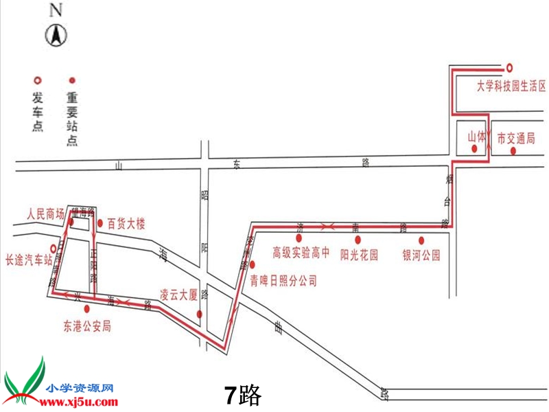 （冀教版）二年级数学下册课件 认识路线1.ppt_第3页