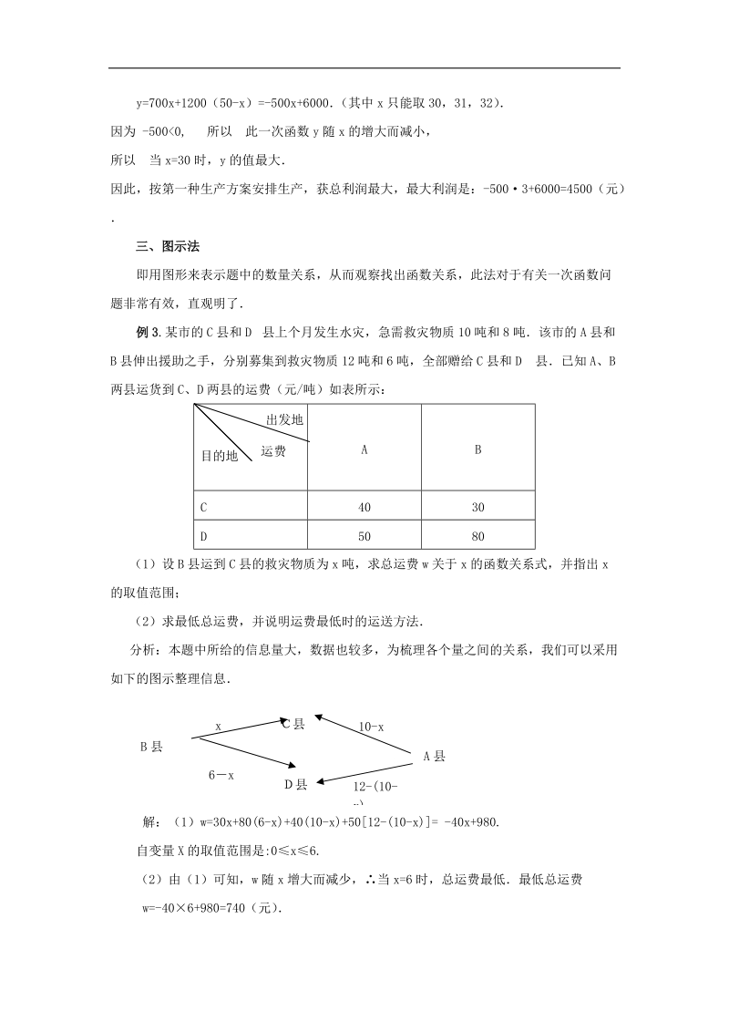 2018年八年级数学下册10.6一次函数的应用知识拓展怎样解一次函数中的有关方案问题素材（新版）青岛版.doc_第3页