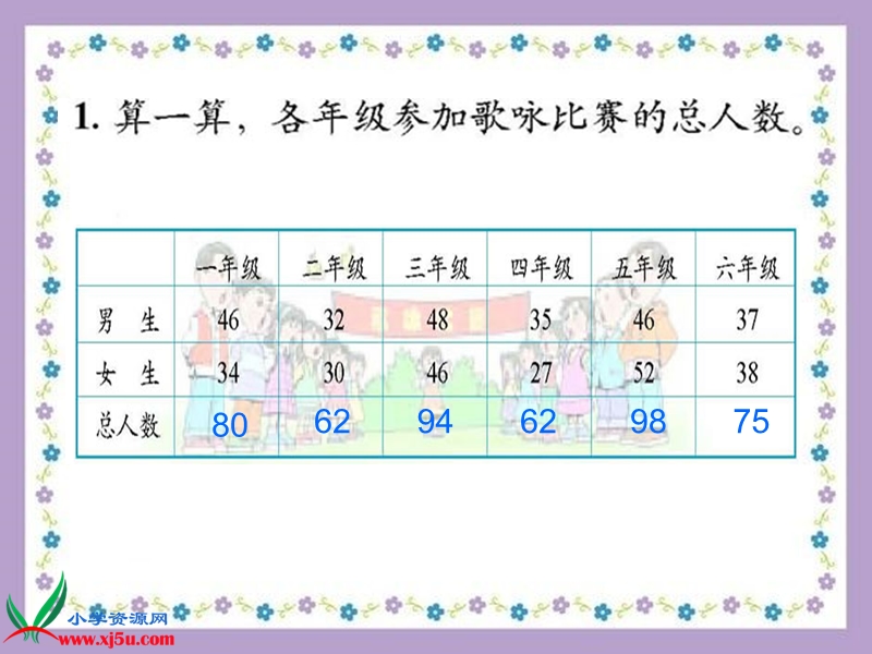 （北师大版）一年级数学下册课件 练习五 1.ppt_第3页