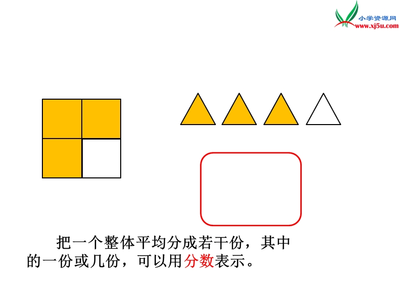 2016秋（北师大版）五年级上册数学课件第五单元 1 分数的再认识（一）.ppt_第2页