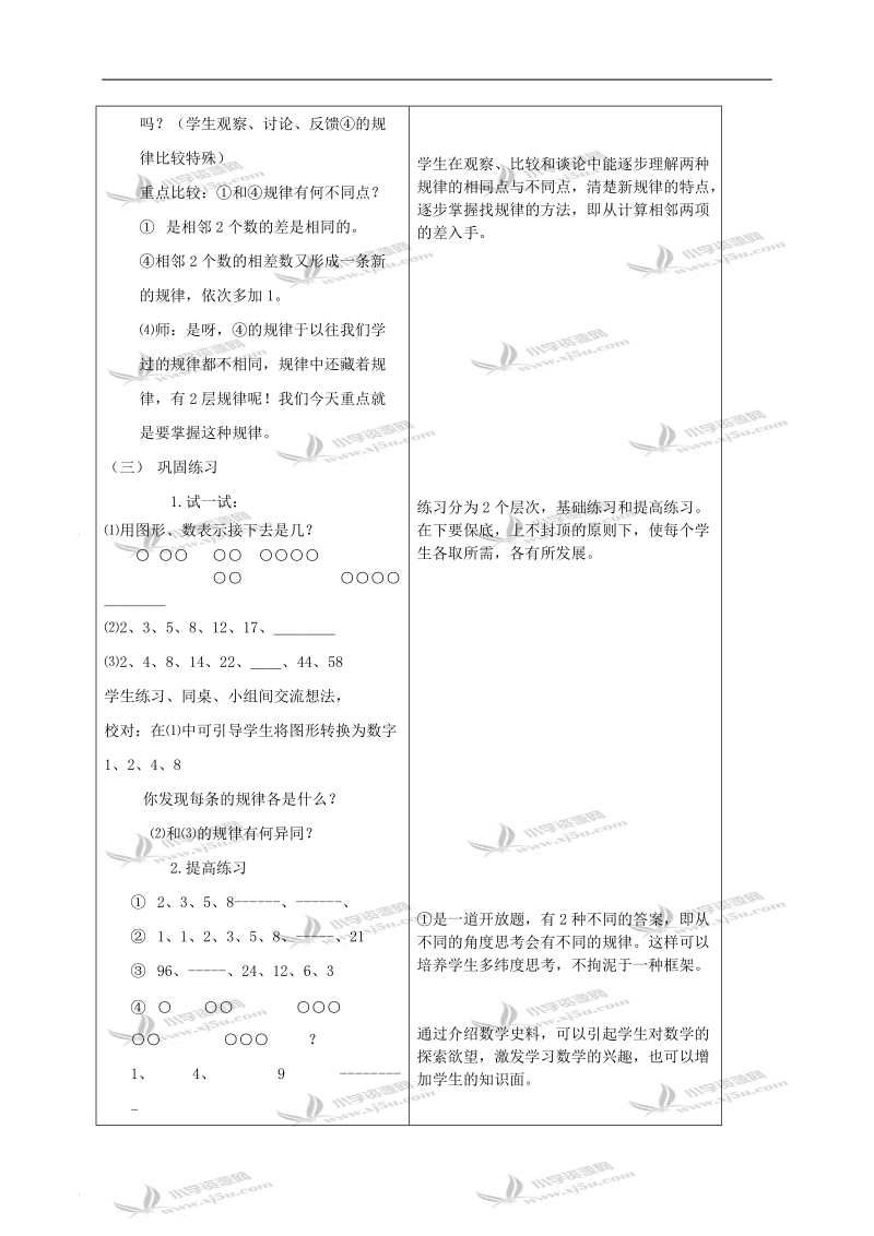 （人教新课标）二年级数学下册教案 找规律2.doc_第3页