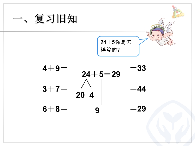 （人教标准版）一年级数学下册课件 两位数加一位数和整十数(进位).ppt_第2页