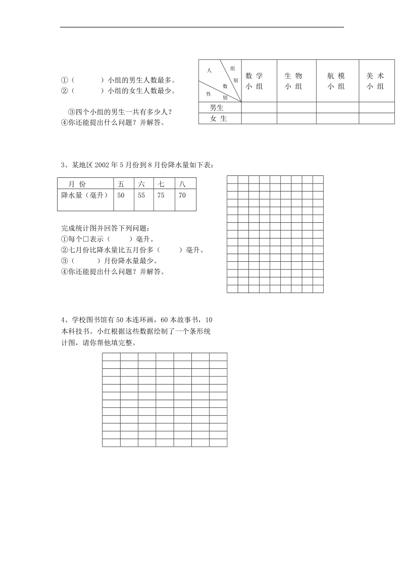 （人教新课标）二年级数学下册 第八单元形成性评价试卷.doc_第2页