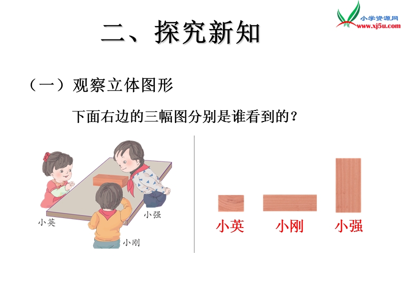 （人教新课标）二年级数学上册 5.1 观察物体课件（2）.ppt_第3页