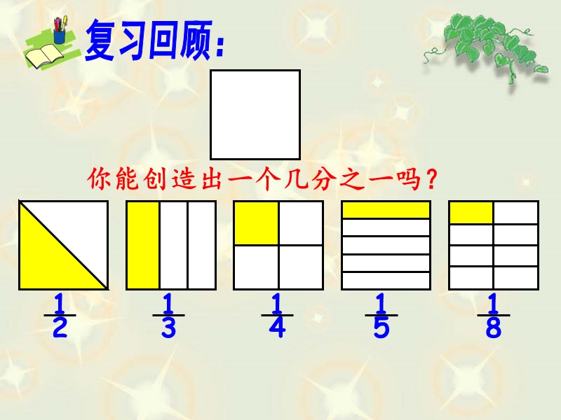 （北京课改版）三年级下册数学第六单元2-认识几分之几 (9).ppt_第3页