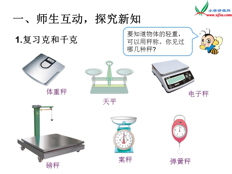 （人教版）二年级数学下册第10单元课题 3  复习克和千克、图形的运动.ppt_第2页