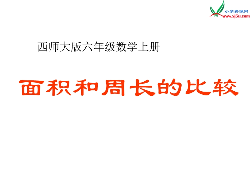 （西师大版）六年级数学上册 第九单元《面积和周长的比较》总复习课件.ppt_第1页