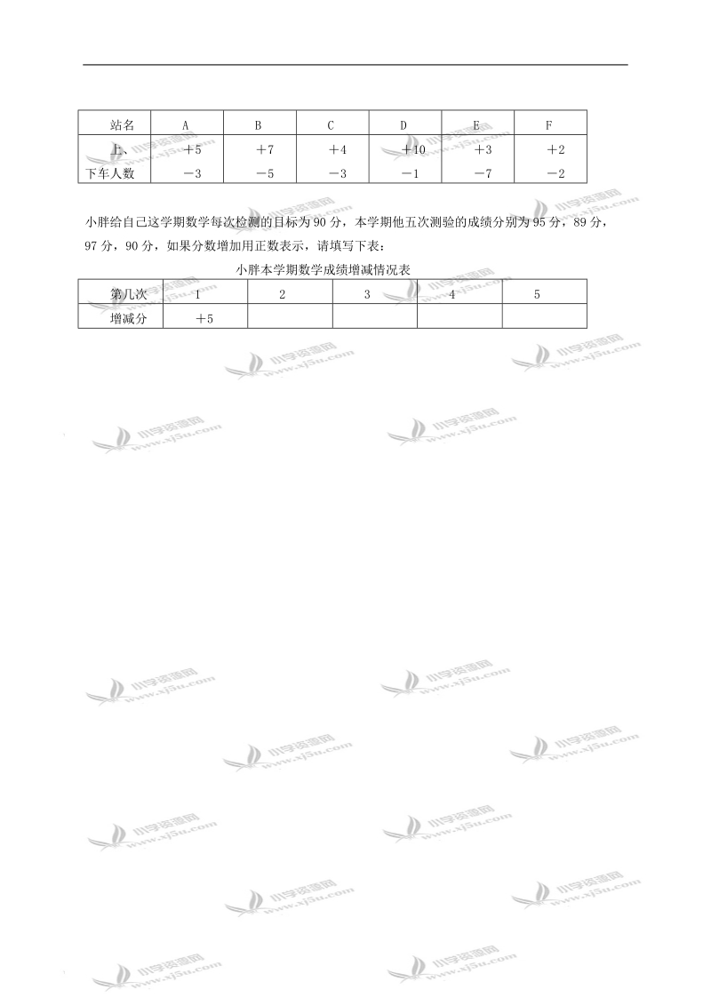 （沪教版）五年级数学下册 正数与负数（一）.doc_第2页