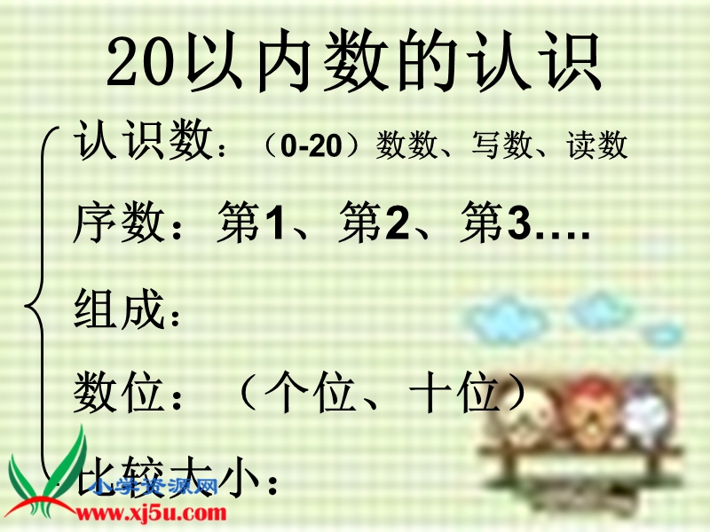 （青岛版）一年级数学上册课件 20以内数的认识 2.ppt_第2页